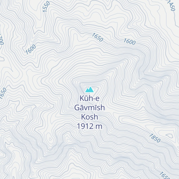 Map of Kūh-e Gāvmīsh Kosh
