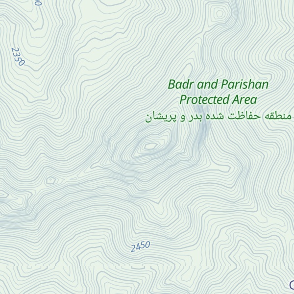 Map of Kuh-shaban cachal