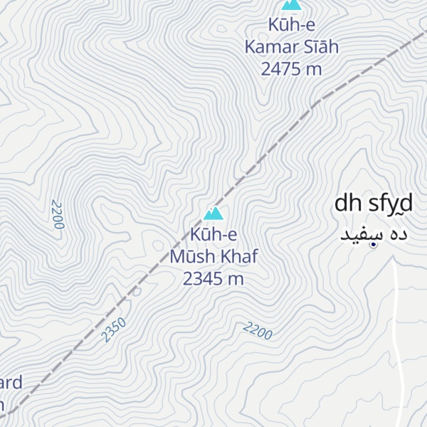 Map of Kūh-e Mūsh Khaf