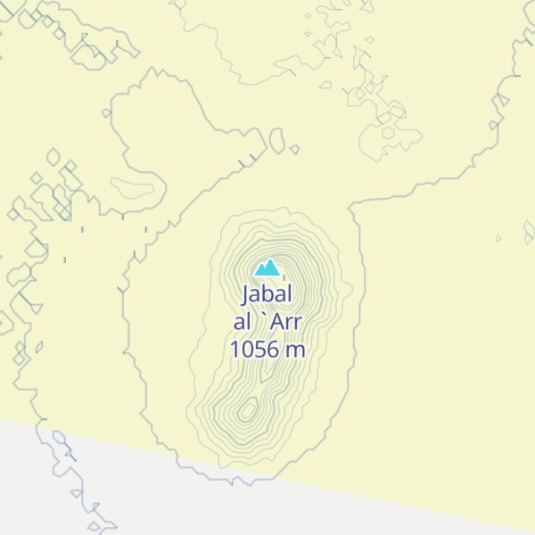 Map of Jabal al `Arr