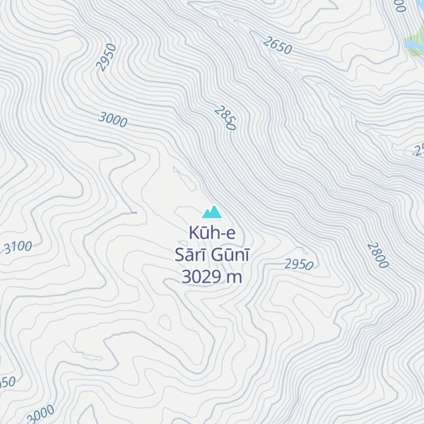 Map of Kūh-e Sārī Gūnī