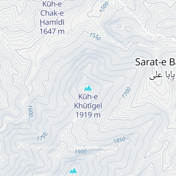 Map of Kūh-e Khūtīgel