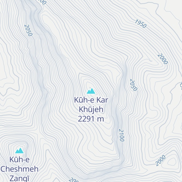 Map of Kūh-e Kar Khūjeh