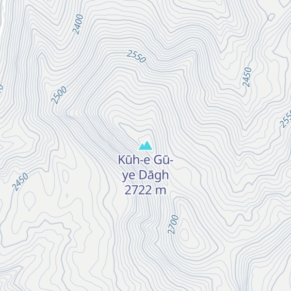 Map of Kūh-e Gū-ye Dāgh