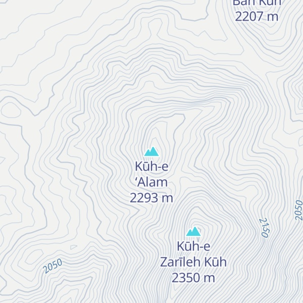 Map of Kūh-e ‘Alam