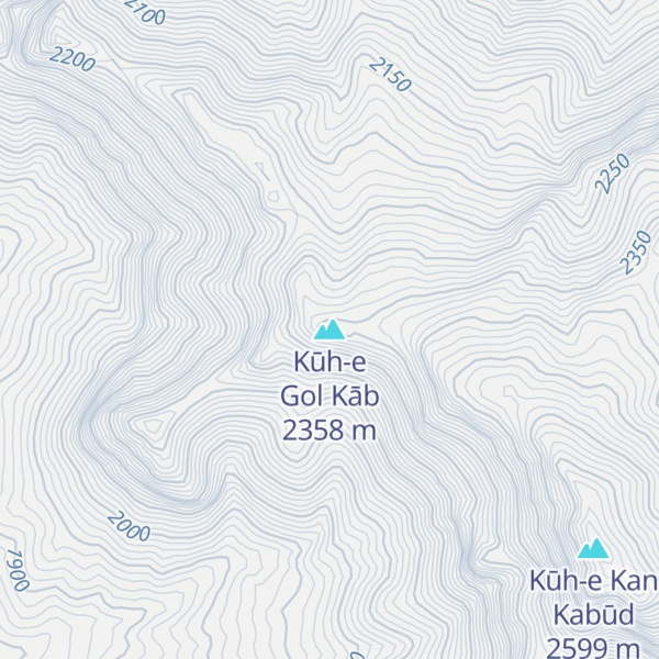 Map of Kūh-e Gol Kāb