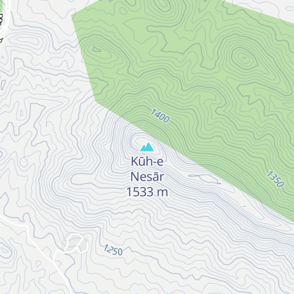Map of Kūh-e Nesār