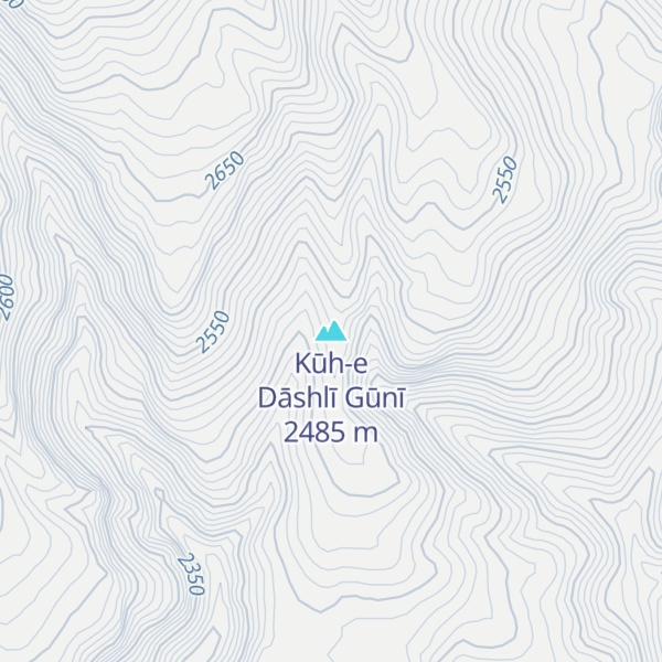 Map of Kūh-e Dāshlī Gūnī