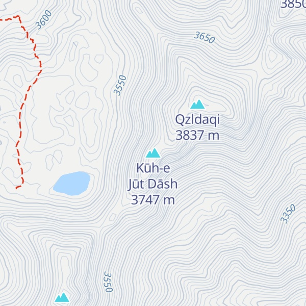 Map of Kūh-e Jūt Dāsh