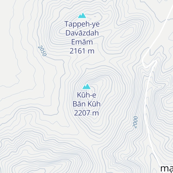 Map of Kūh-e Bān Kūh