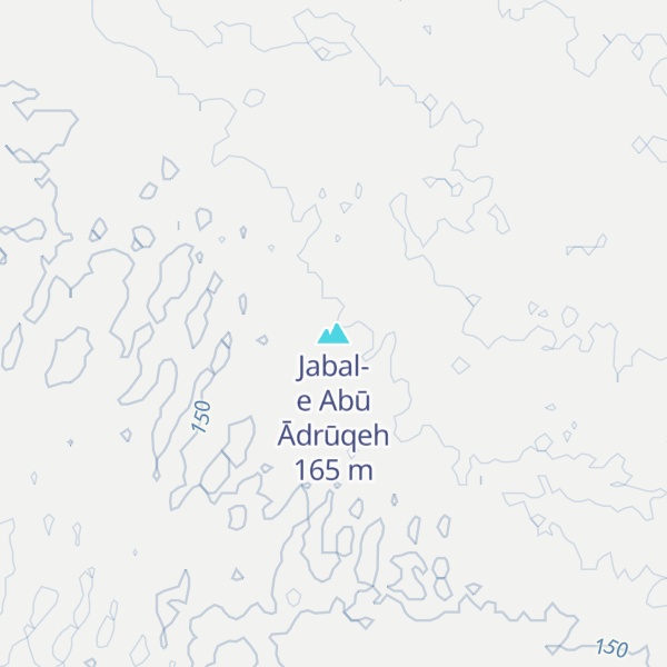 Map of Jabal-e Abū Ādrūqeh