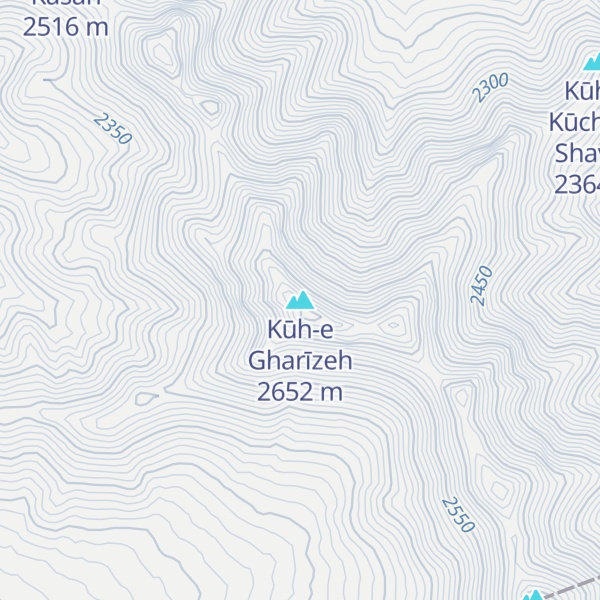 Map of Kūh-e Gharīzeh