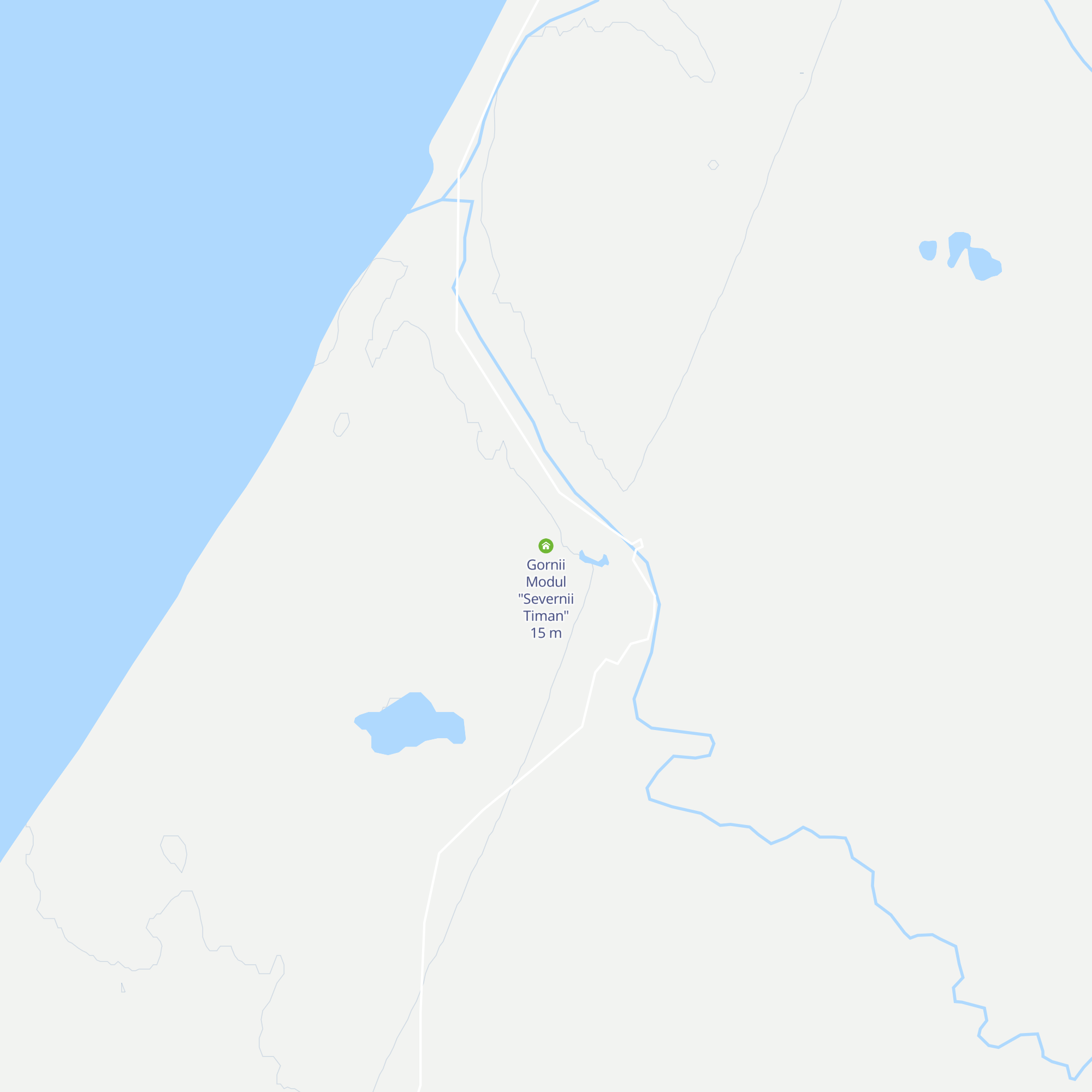 Gornii Modul "Severnii Timan" map