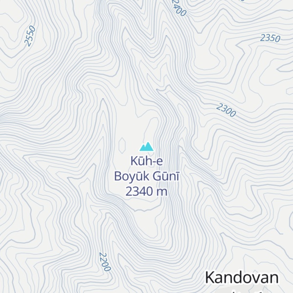 Map of Kūh-e Boyūk Gūnī