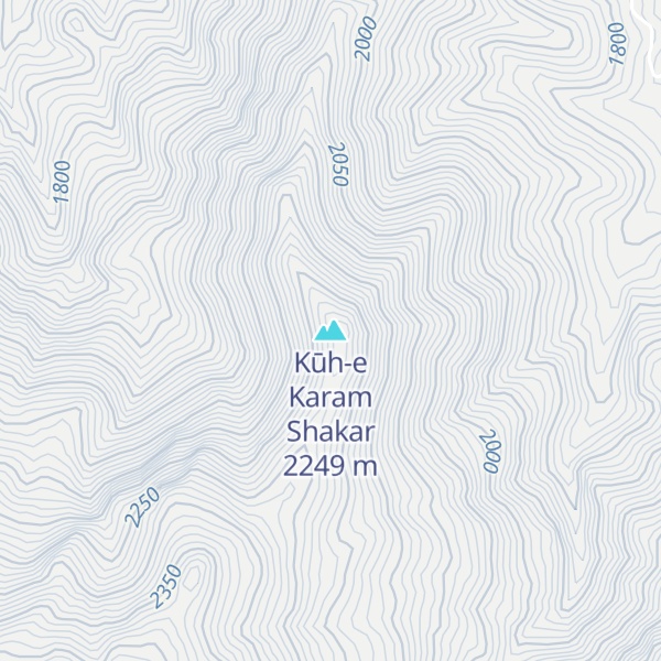 Map of Kūh-e Karam Shakar