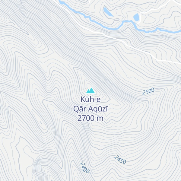 Map of Kūh-e Qār Aqūzī