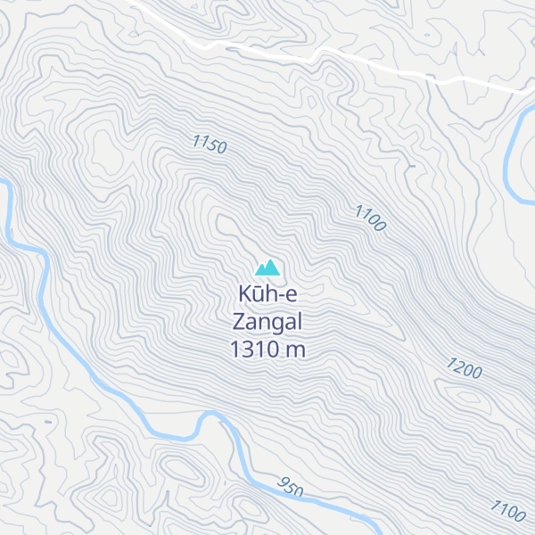 Map of Kūh-e Zangal