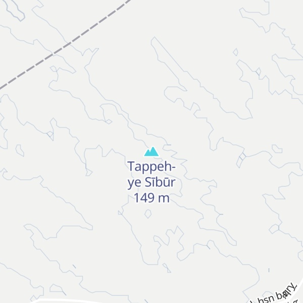 Map of Tappeh-ye Sībūr