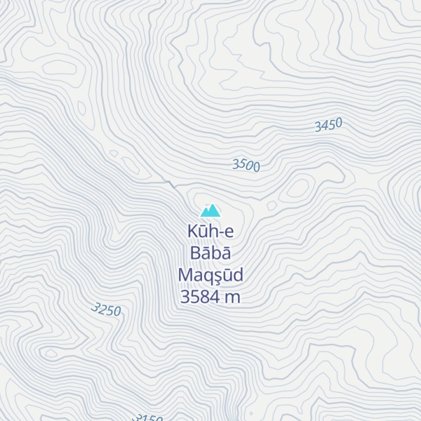 Map of Kūh-e Bābā Maqşūd