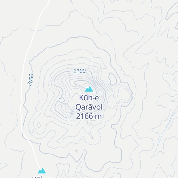 Map of Kūh-e Qarāvol
