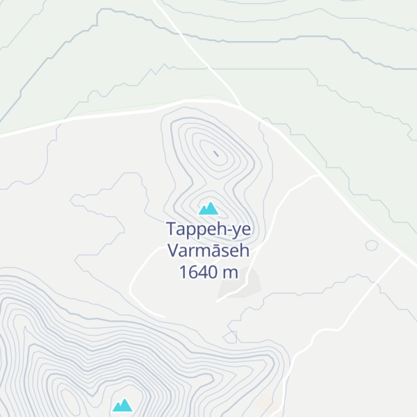 Map of Tappeh-ye Varmāseh