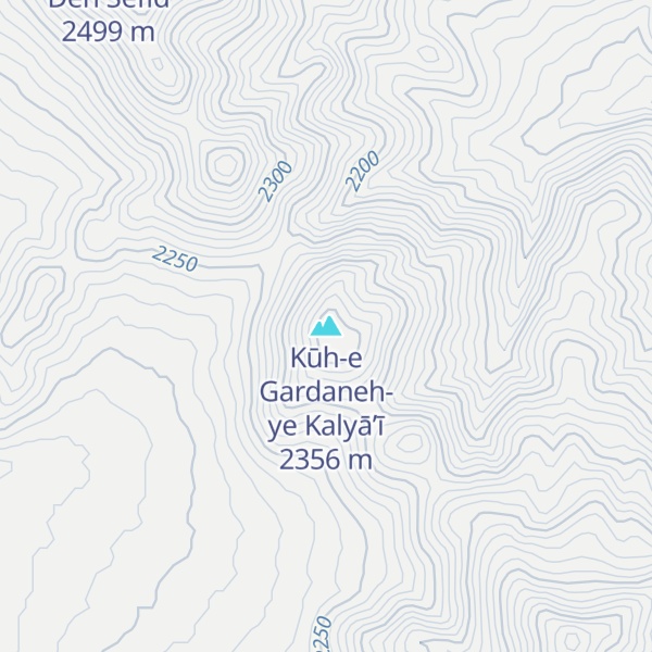 Map of Kūh-e Gardaneh-ye Kalyā’ī