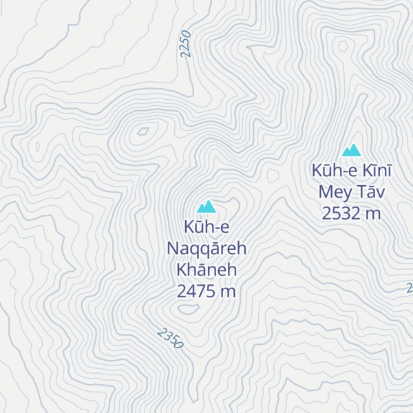 Map of Kūh-e Naqqāreh Khāneh