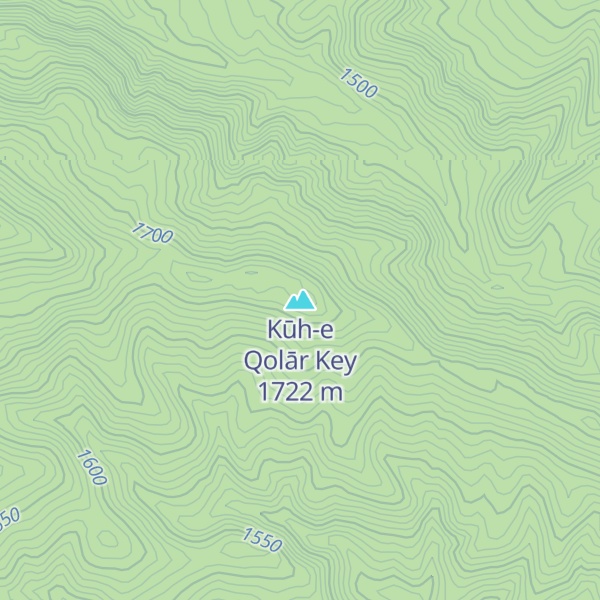 Map of Kūh-e Qolār Key