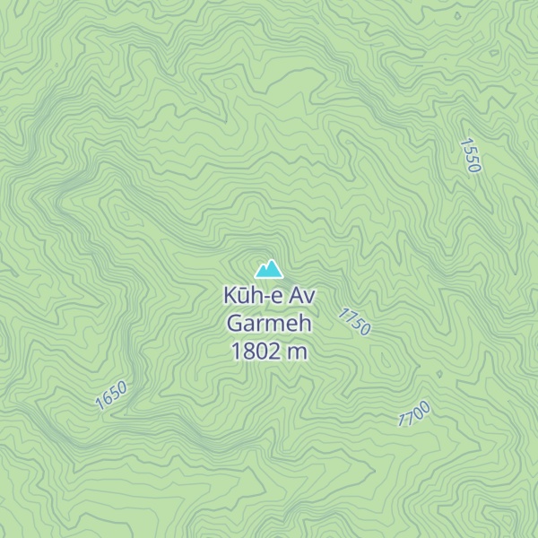 Map of Kūh-e Av Garmeh