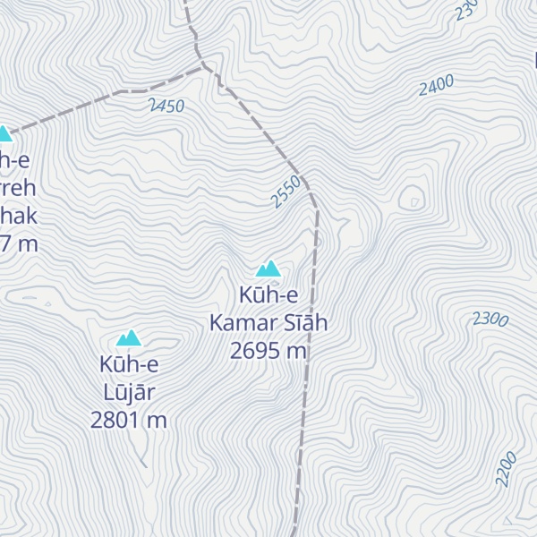 Map of Kūh-e Kamar Sīāh