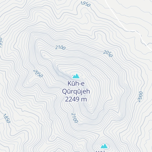 Map of Kūh-e Qūrqūjeh