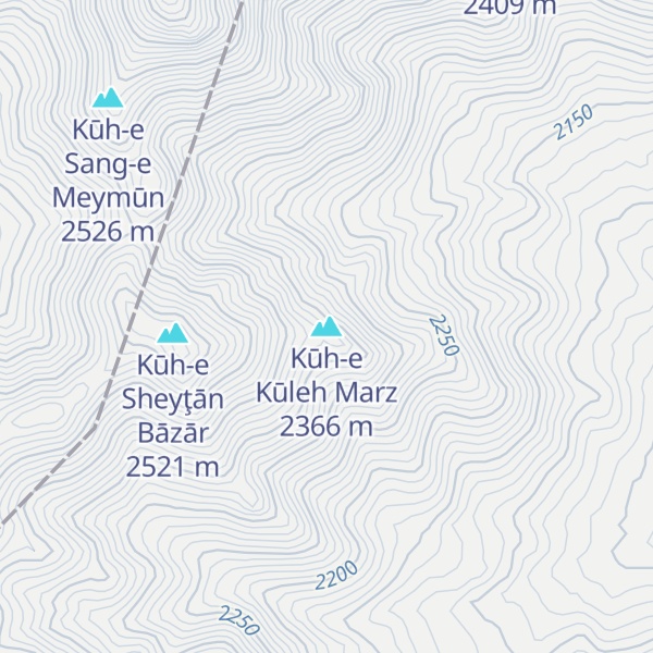 Map of Kūh-e Kūleh Marz