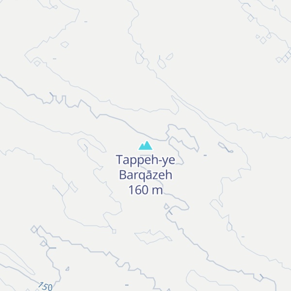 Map of Tappeh-ye Barqāzeh