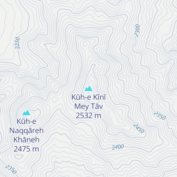 Map of Kūh-e Kīnī Mey Tāv