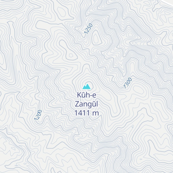 Map of Kūh-e Zangūl
