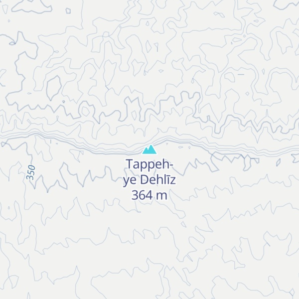 Map of Tappeh-ye Dehlīz
