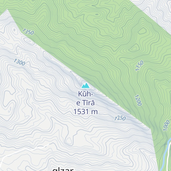 Map of Kūh-e Tīrā