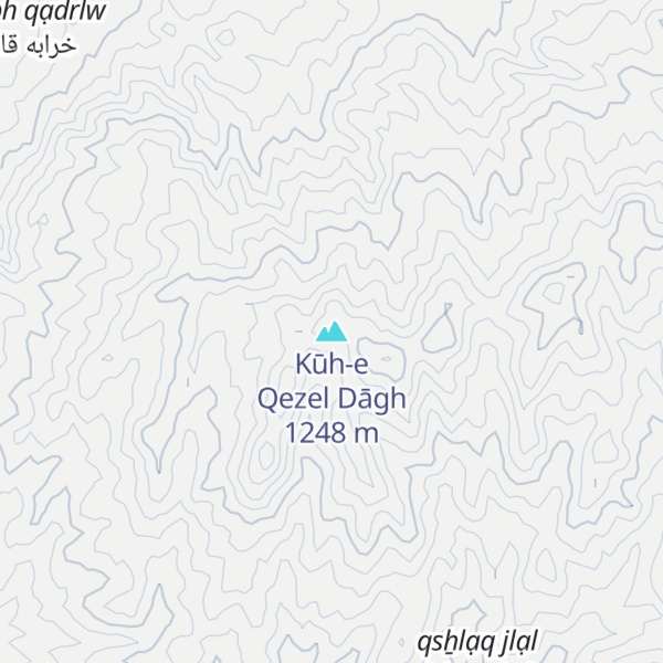 Map of Kūh-e Qezel Dāgh