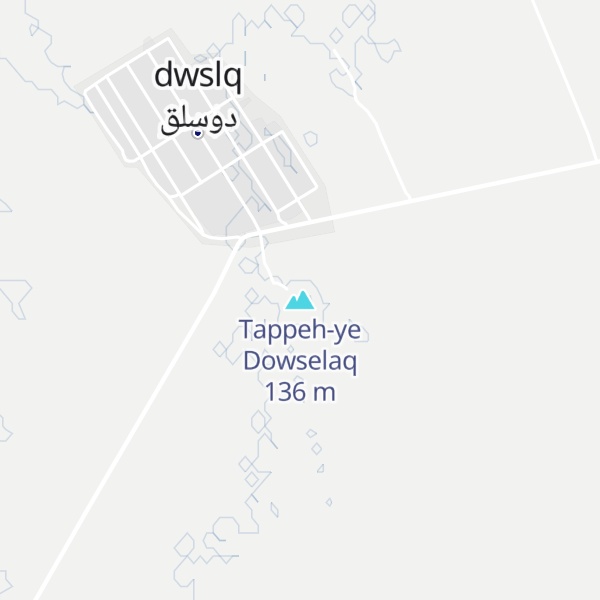 Map of Tappeh-ye Dowselaq