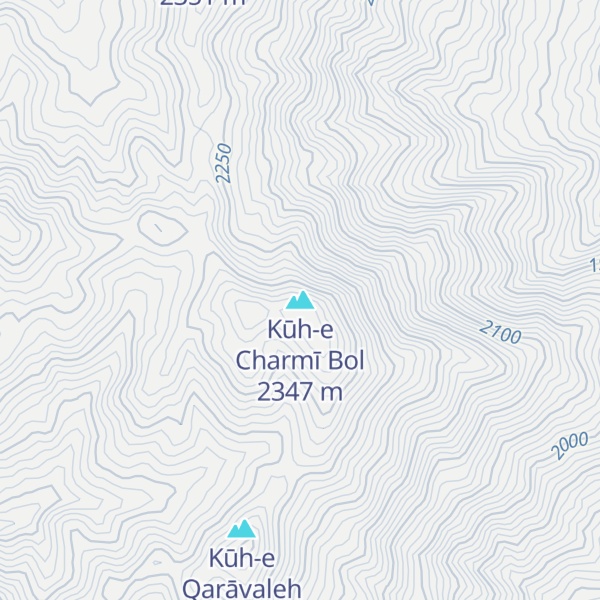 Map of Kūh-e Charmī Bol