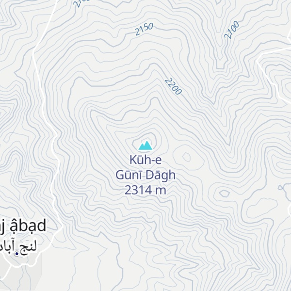 Map of Kūh-e Gūnī Dāgh