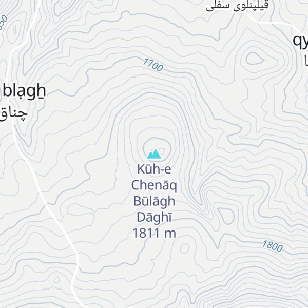 Map of Kūh-e Chenāq Būlāgh Dāghī