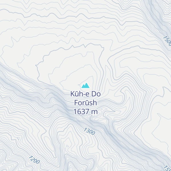 Map of Kūh-e Do Forūsh