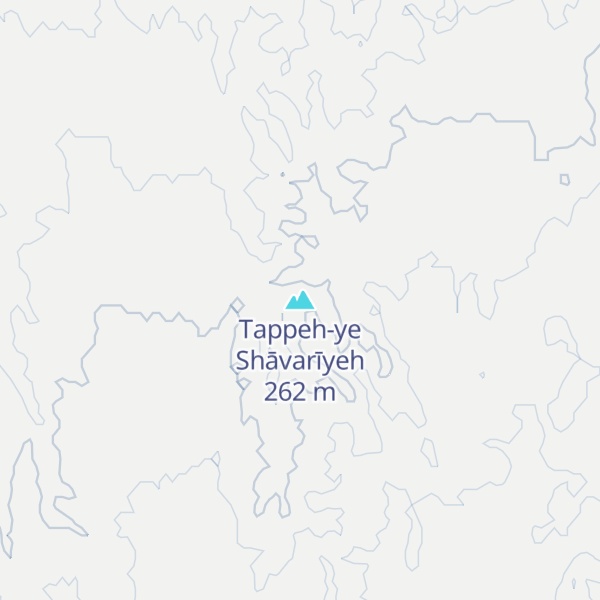 Map of Tappeh-ye Shāvarīyeh