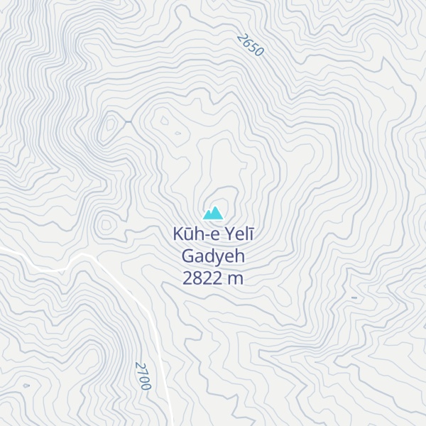 Map of Kūh-e Yelī Gadyeh