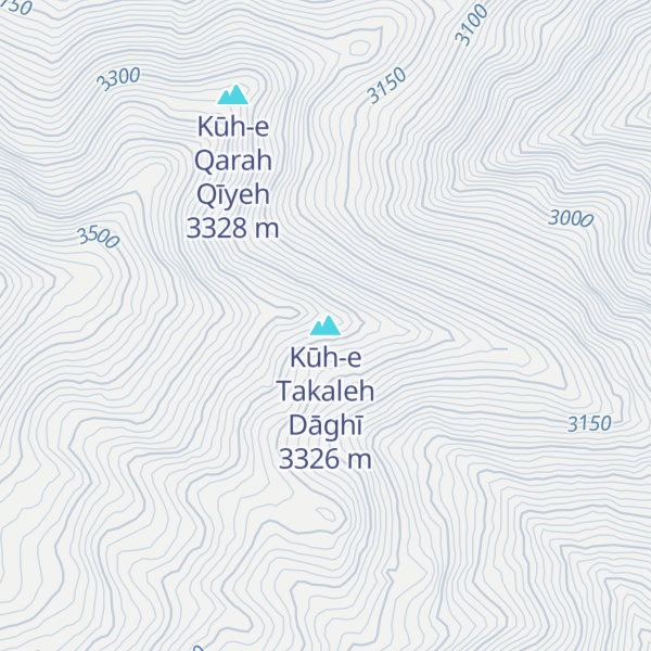 Map of Kūh-e Takaleh Dāghī