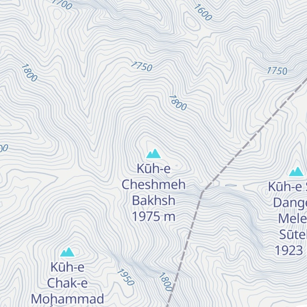 Map of Kūh-e Cheshmeh Bakhsh
