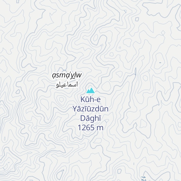 Map of Kūh-e Yāzīūzdūn Dāghī