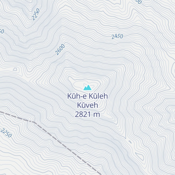 Map of Kūh-e Kūleh Kūveh