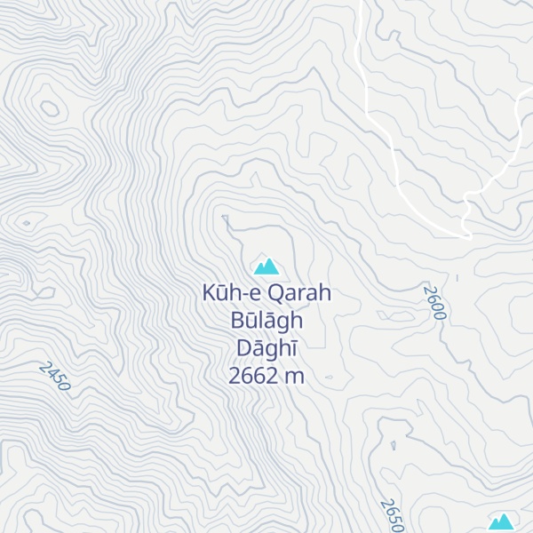 Map of Kūh-e Qarah Būlāgh Dāghī